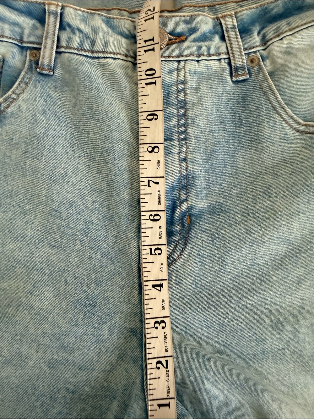 Frye Women's High-Rise Cuffed Crop Jean Light Blue Stevie Wash Size 8 - Picture 13 of 15
